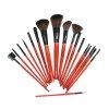 18pcs ensemble de pinceaux de maquillage professionnel cosmétique kit de pinceau polyvalent rouge délicat - Rouge 18PCS