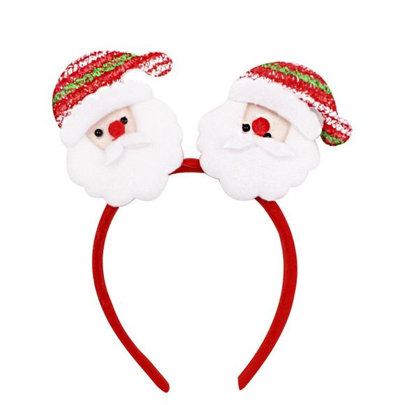 Coiffure de Noël rougeoyante Bonhomme de neige Old Man Elk Headwear - multicolor A 