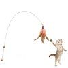 Kitten Pet Teaser Jouer Plume Plume Interactive Jouet Fil Baguette Chat Oiseau - multicolor 