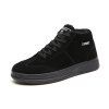 Chaussures rétro pour hommes, chaussures rétro, chaussures blanches et chaussures chaudes en coton - Noir EU 38