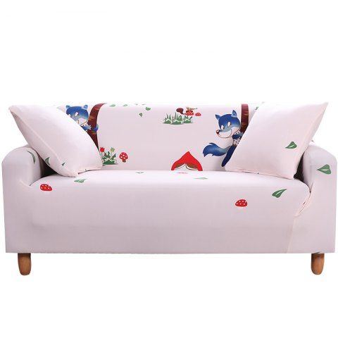 2018 Mhjq Cartoon Printing Sofa Cover Double Seat In Sakura Pink Two Mhjq Cartoon Printing Sofa Cover Double Seat Sakura Pink Two Seats