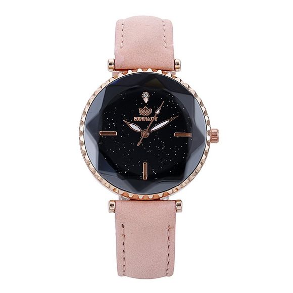 Ladies 'Luxury Fashion Leather Quartz Watch - Rose 