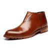 Les chaussures en cuir sont populaires dans la mode britannique - Brun EU 42