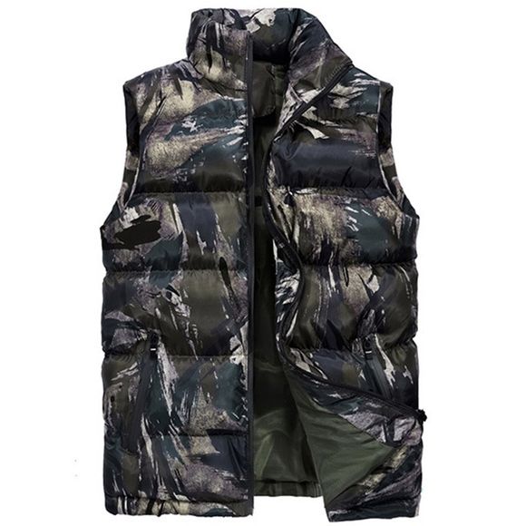 Parka à manches courtes en coton et camouflage New Man Fashion - Camouflage Numérique du Désert 2XL
