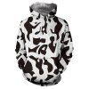 L'Europe et les États-Unis New Men'S Digital Printing Strange Hoodie à capuche - Blanc 2XL