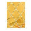 Décoration de miroir de diamant de diamant de décoration tridimensionnelle de miroir - Or 56 X 86CM