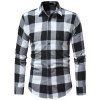Chemise à manches de loisirs New Check Classic Big Checker pour hommes - Noir XL