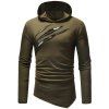 New fashion Men's Leisure  Self-Cultivation  Hat and Long Sleeve T-Shirt - Vert Armée XL