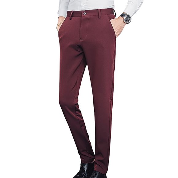 Pantalon décontracté pour hommes - Rouge Vineux XL