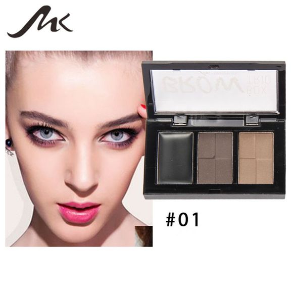 Le maquillage hydratant de la crème cosmétique de sourcil de palette de poudre de sourcil de MK - 001 