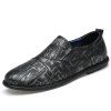 Chaussures homme en cuir souple et confortable - Gris EU 40