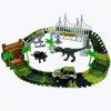 Piste de course Dinosaur World Bridge Créer une route 142 Pistes de jeu de piste flexible - multicolor 