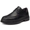 Chaussures habillées formelles décontractées pour hommes en cuir - Noir EU 41
