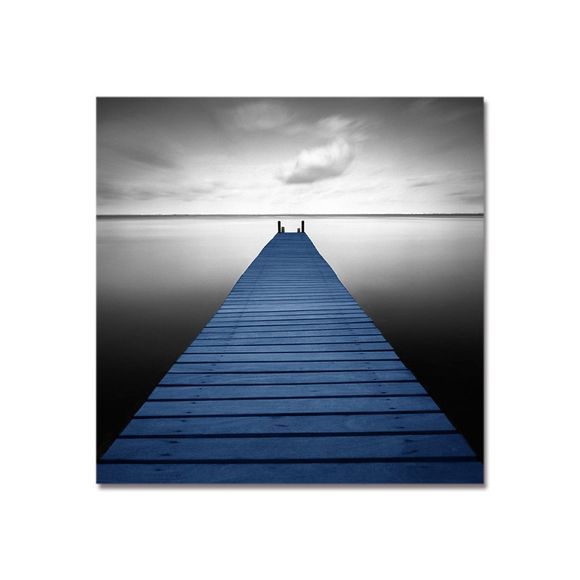 DYC petit pont en bois sur la mer imprimé Art - multicolor 