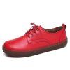 Nouveau Chaussures Femme Cuir et Velours - Rouge Vineux EU 40
