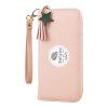Nouveau Simple Long Mini Portefeuille Mode Étudiant Petit Frais Zip Coin Purse - Rose ONE SIZE