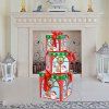 Coffret cadeau décoration arbre de Noël ensemble de trois ensembles de papier cadeau - multicolor A PACK OF 3