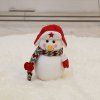 La poupée Bonhomme de neige est bourrée de décorations de Noël - multicolor C 45*25CM