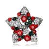 Série de Noël Cadeaux créatifs Broche étoile de diamant - Argent 