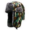 Chapeau Lei Feng camouflage hiver en peluche pour hommes + code 56-59cm - Vert Armée 