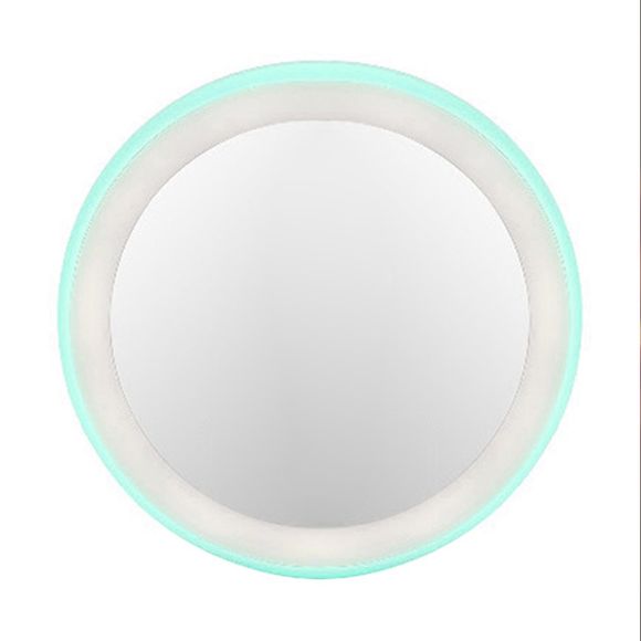 Miroirs cosmétiques de poche de voyage de miroir portatif de maquillage de LED - Rose 