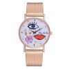 Montre à quartz en silicone vendant des montres Pop Graffiti Han Edition Pop Watch - Or de Rose 