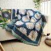 Blooming Daisy Pattern Blanket Sofa Couverture de voyage avec housse décorative - multicolor A 90*90CM