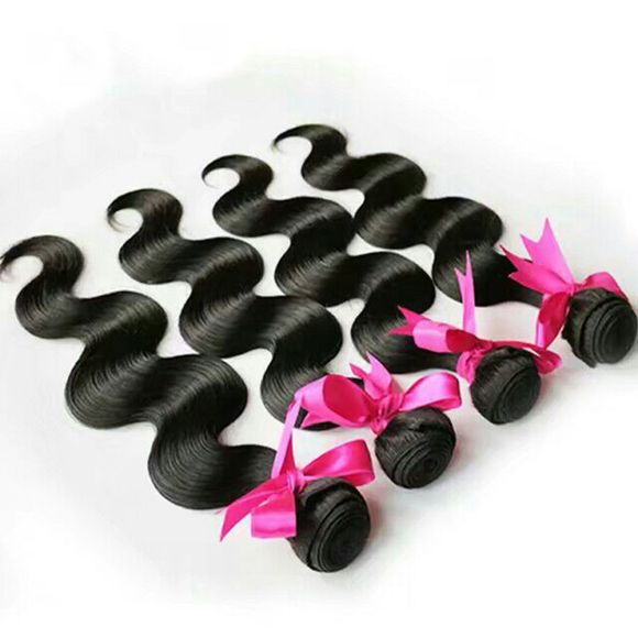 Cheveux bouclés humains serpentins de 8 pouces - Noir 8INCH