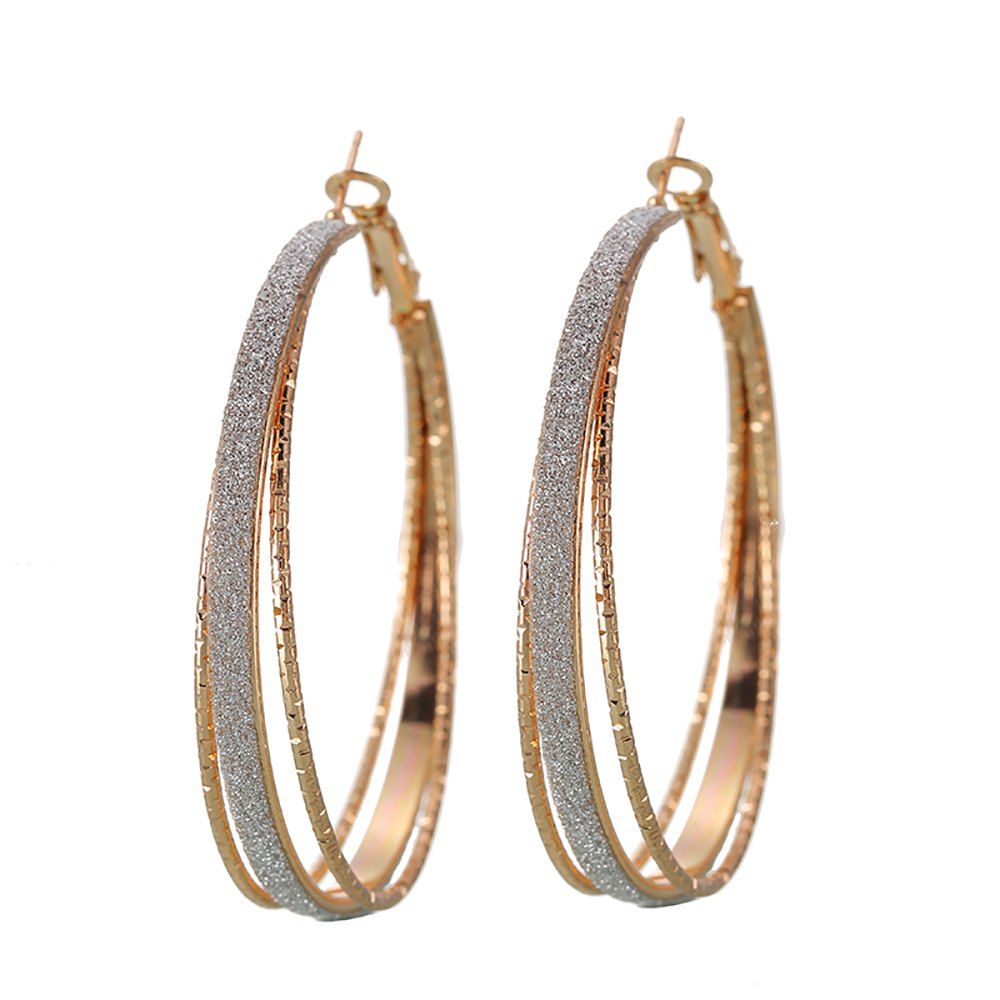 [17 OFF] 2021 Vintage Gold MultiLayer Hoop Earrings Are Great For Party Jewelry In Multicolor