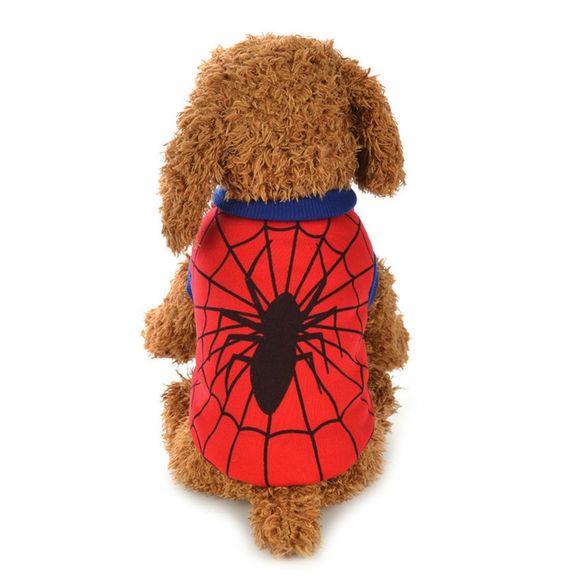 Spiderman Teddy Dog Vêtements pour chiens - Rouge M