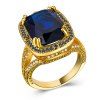 Bague Charhoden sertie de Zircon Ladies Fashion Ring Bague Cadeau - Or US 10