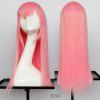 Perruque Synthétique Rose Cosplay Cheveux Raides 60CM - 001 