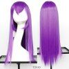 Perruque synthétique 60CM de cheveux longs raides violets - 001 
