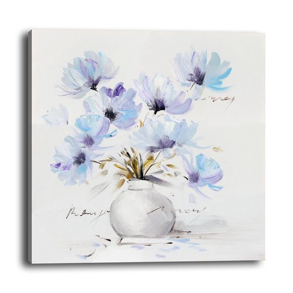 Peinture abstraite simple en pot de fleurs salon de jardin salon chambre à coucher - multicolor 50CMX50CM
