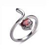 Bague de charme bijoux cadeau - Rouge Rubis RESIZEABLE