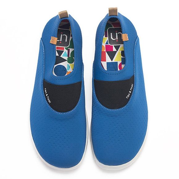 UIN Hommes Peint Chaussures Sintra Slip-On Mode Voyage Art Casual Chaussures Bleu - Bleu de Minuit EU 44