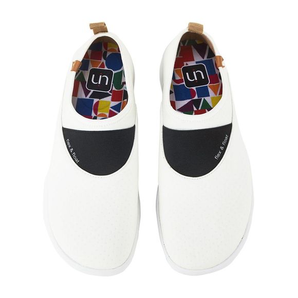 UIN Hommes Peint Sintra Blanc Chaussures De Voyage De Mode Slip-On Art Chaussures Casual - Blanc Lait EU 42
