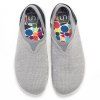 UIN - Chaussures à lacets peintes pour hommes - Chaussures de voyage à la mode - Cendre gris EU 44