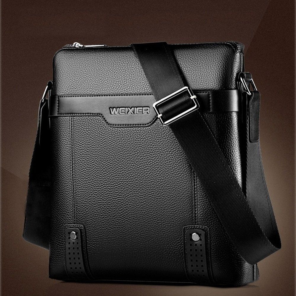 [41% OFF] 2021 WEIXIER Men Pu Leather Shoulder Bags Business Crossbody ...
