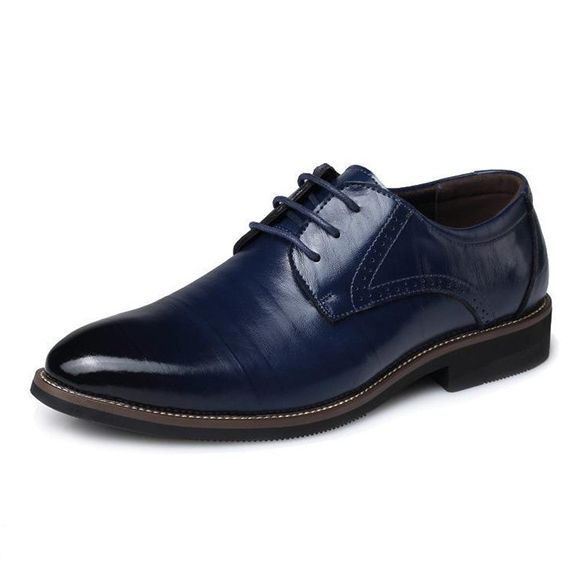Chaussures rétro britanniques à la mode pour hommes - Bleu EU 44