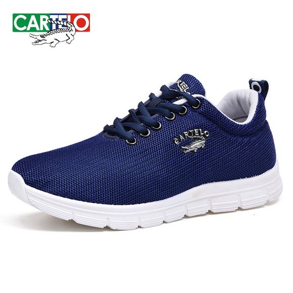CARTELO - Nouvelles chaussures décontractées respirantes pour hommes - Bleu Cobalt EU 40
