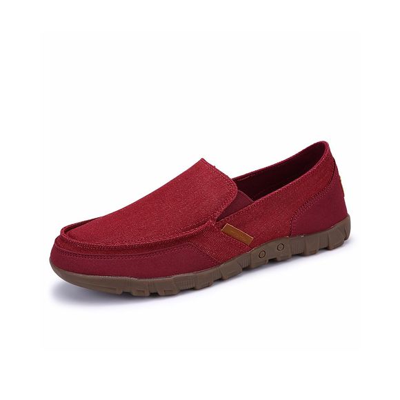 Chaussures de toile décontractées pour hommes, tendance basse, pour aider les chaussures de toile de cheville pour hommes - Rouge EU 41
