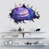 Autocollant Mural Amovible de Jupiter en PVC Imperméable pour Décoration de Maison - multicolor 60X40CM