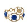 Bracelet géométrique de perles colorées - Bleu Myrtille 