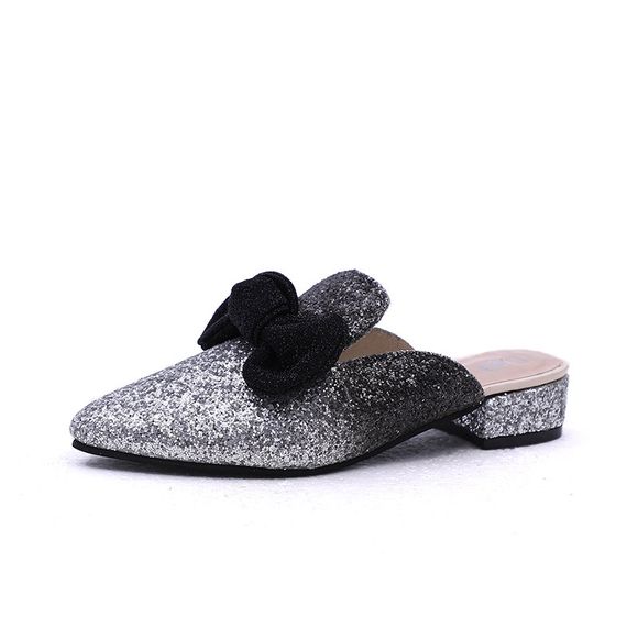 Nouveau style Baotou Heelless Lazy Shoes - Noir EU 40