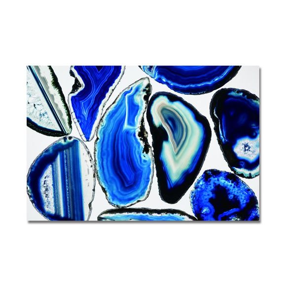DYC Blue Art Abstraction Print Art - multicolor 