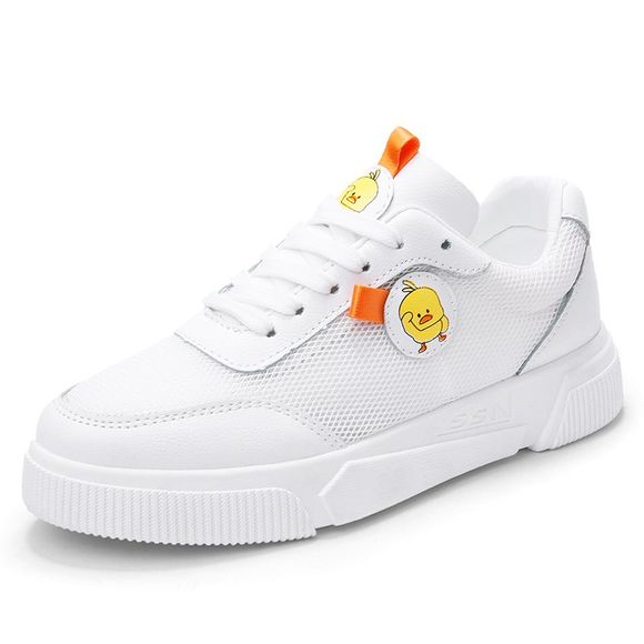 Sneakers pour femmes avec des chaussures blanches polyvalentes - Blanc EU 38