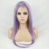 Full Lace Wigs Purple Couleur soyeux Droite Brésilienne Vierge de cheveux humains - Mauve 24 INCH