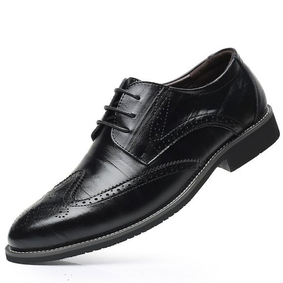 Combinaisons de cuir pointues Chaussures Homme Chaussures britanniques - Noir EU 41