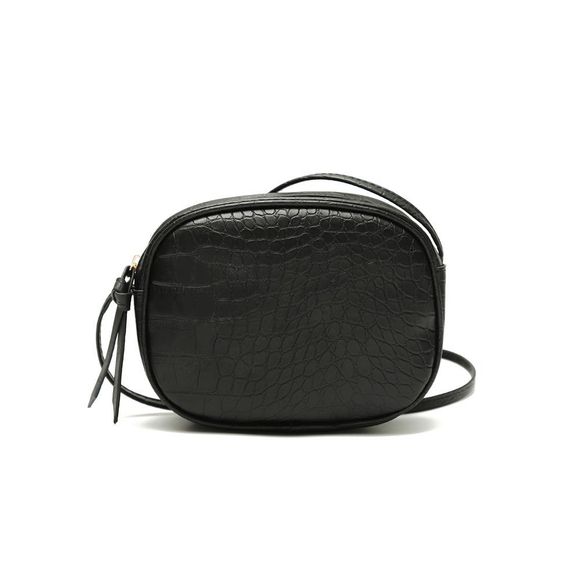 Nouveau sac à bandoulière simple Summer Fashion Slanting pour femmes - Noir 1PC